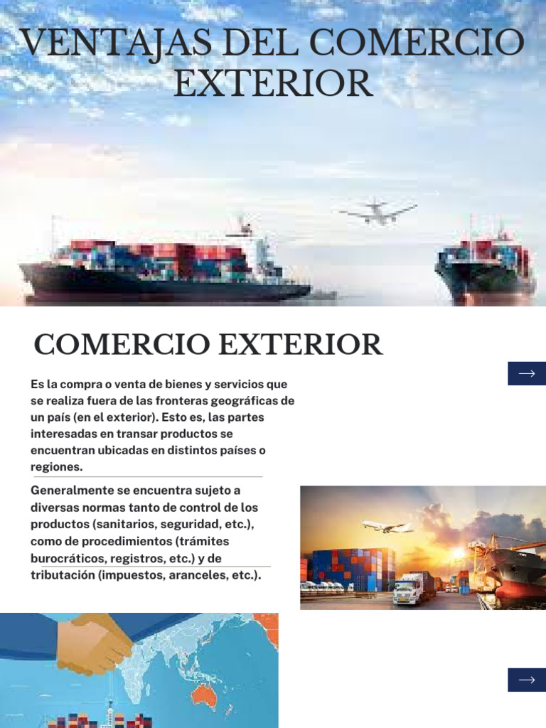 Ventajas del Comercio Exterior | PDF | El comercio internacional | Comercio