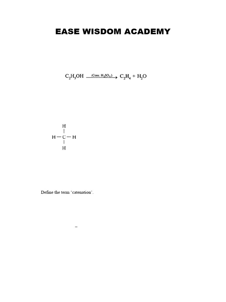 Organic Chemistry Exam Questions and Answers | PDF | Alkene | Hydrocarbons