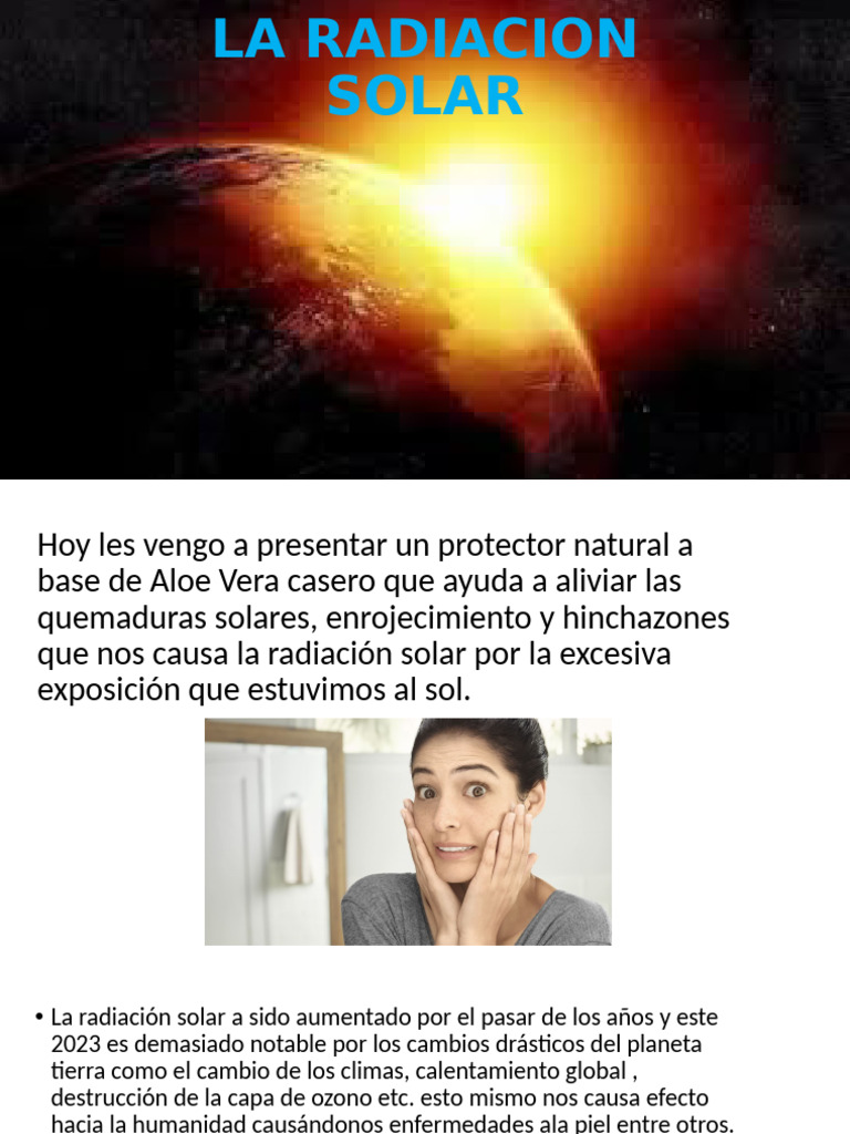 La Radiacion Solar | PDF | Ultravioleta | Radiación