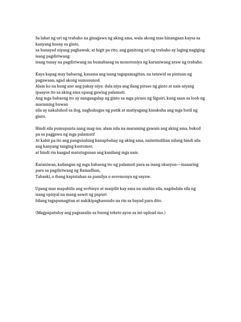Filipino Translation | PDF