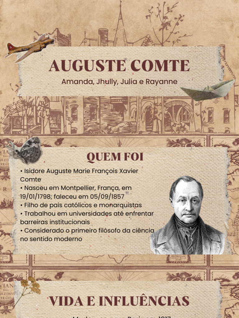 Auguste Comte: Pai do Positivismo e Sociologia | PDF