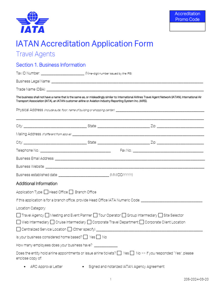 IATAN Accreditation Application Guide | PDF | Indemnity | License