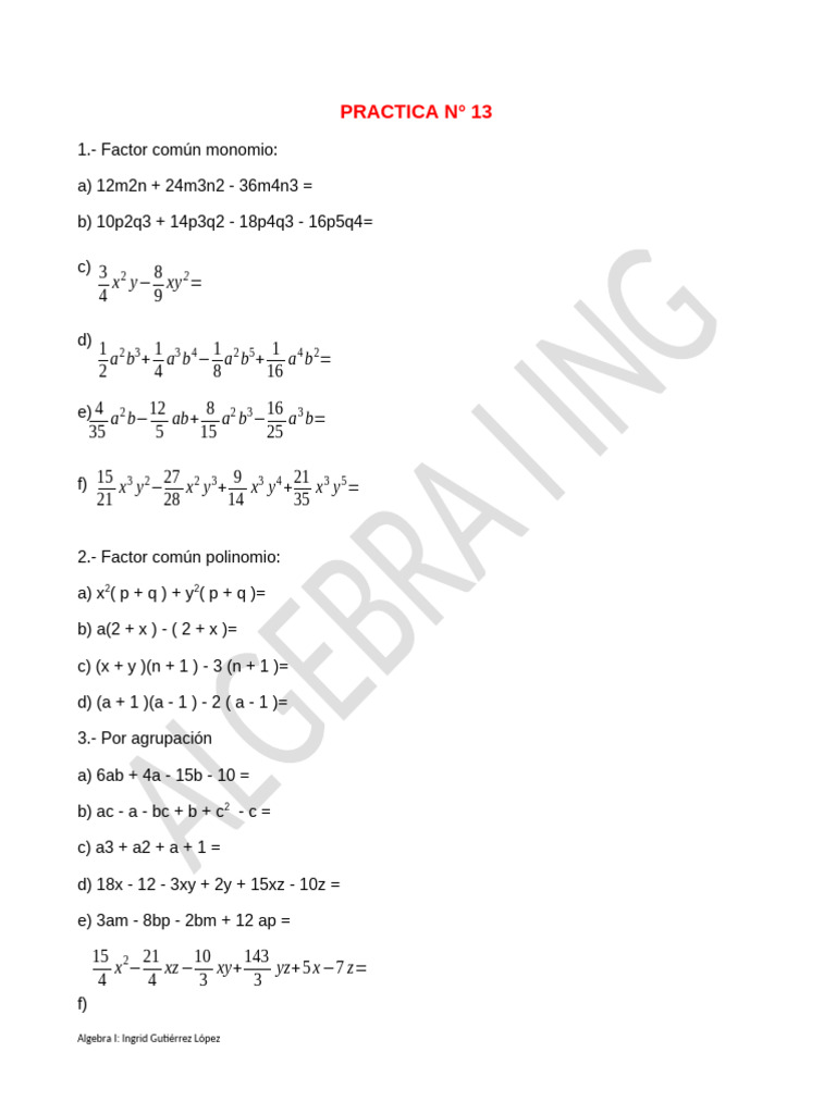 Practica #13 | PDF