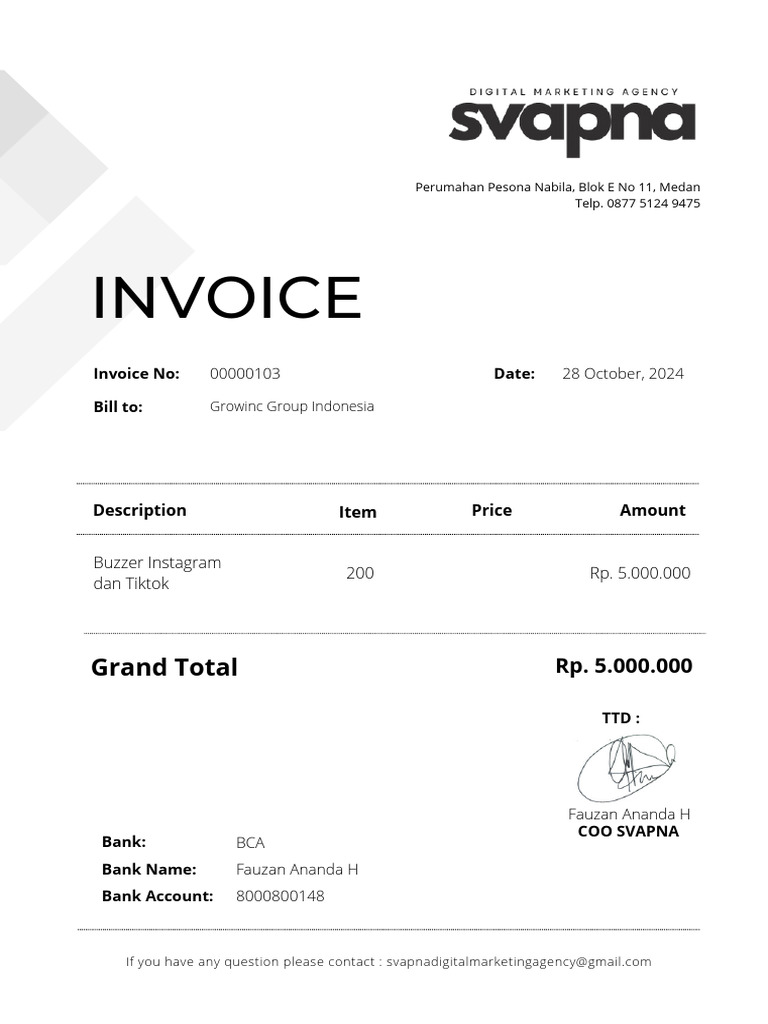 Invoice Jetz | PDF