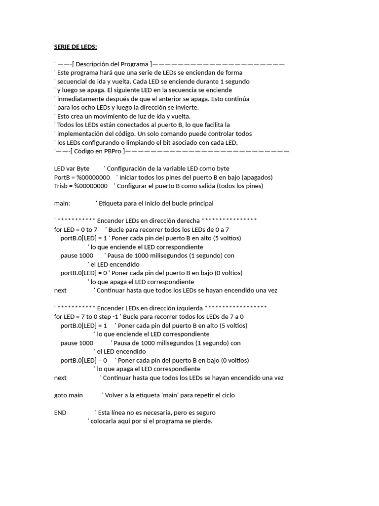 Programas y Prompt | PDF | Diodo emisor de luz | Ingeniería Informática