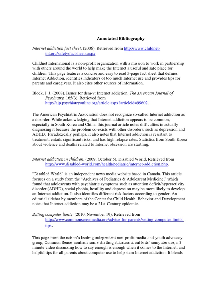 Annotated bibliography example mla image