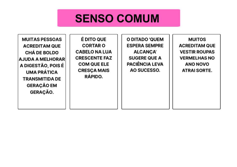 Senso Comum | PDF