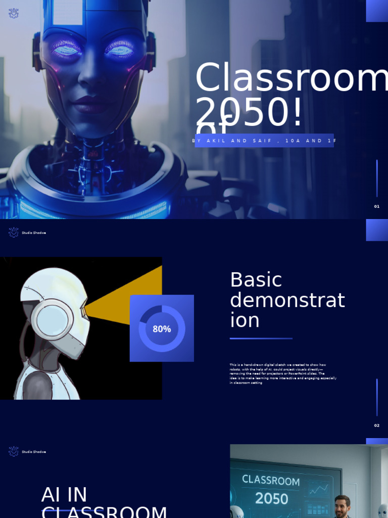Blue Futuristic Artificial Intelligence Presentation | PDF | Artificial ...