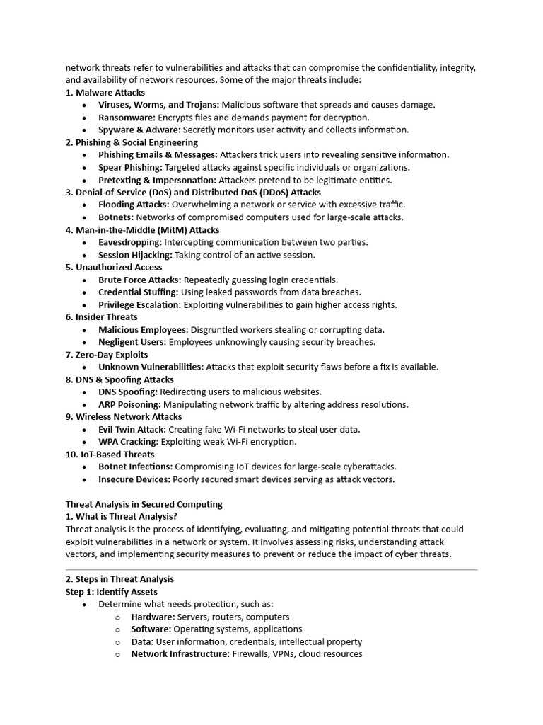 Understanding Network Threats and Security | PDF | Transport Layer ...