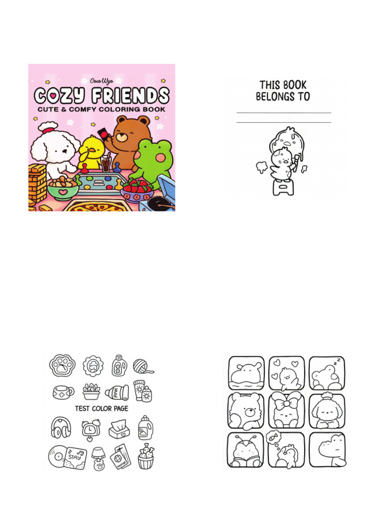 Cozy Friends IMPRIMIR | PDF