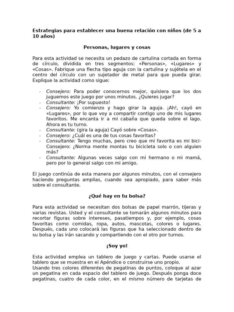 Estrategias para establecer una buena relación con niños y adolescentes ...