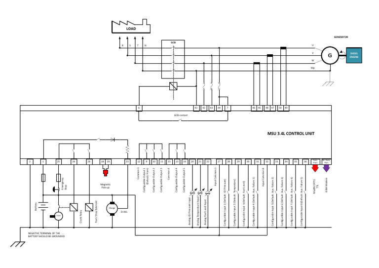 MSU+3 4L+Connection+Diagram+-+EN | PDF | Manufactured Goods | Computer ...