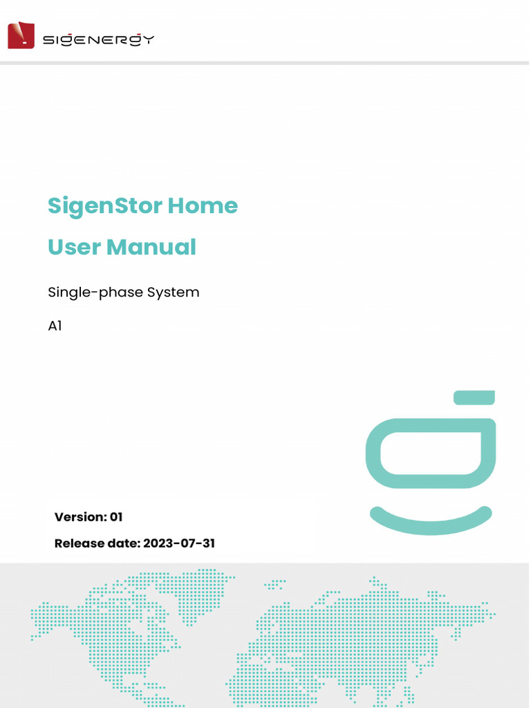 SigenStor Home User Manual Overview | PDF | Photovoltaics ...