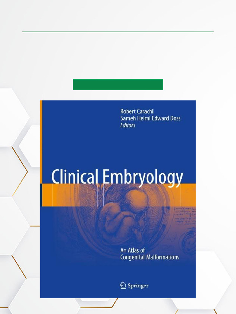 Clinical Embryology: Congenital Malformations | PDF | Biology | Anatomy