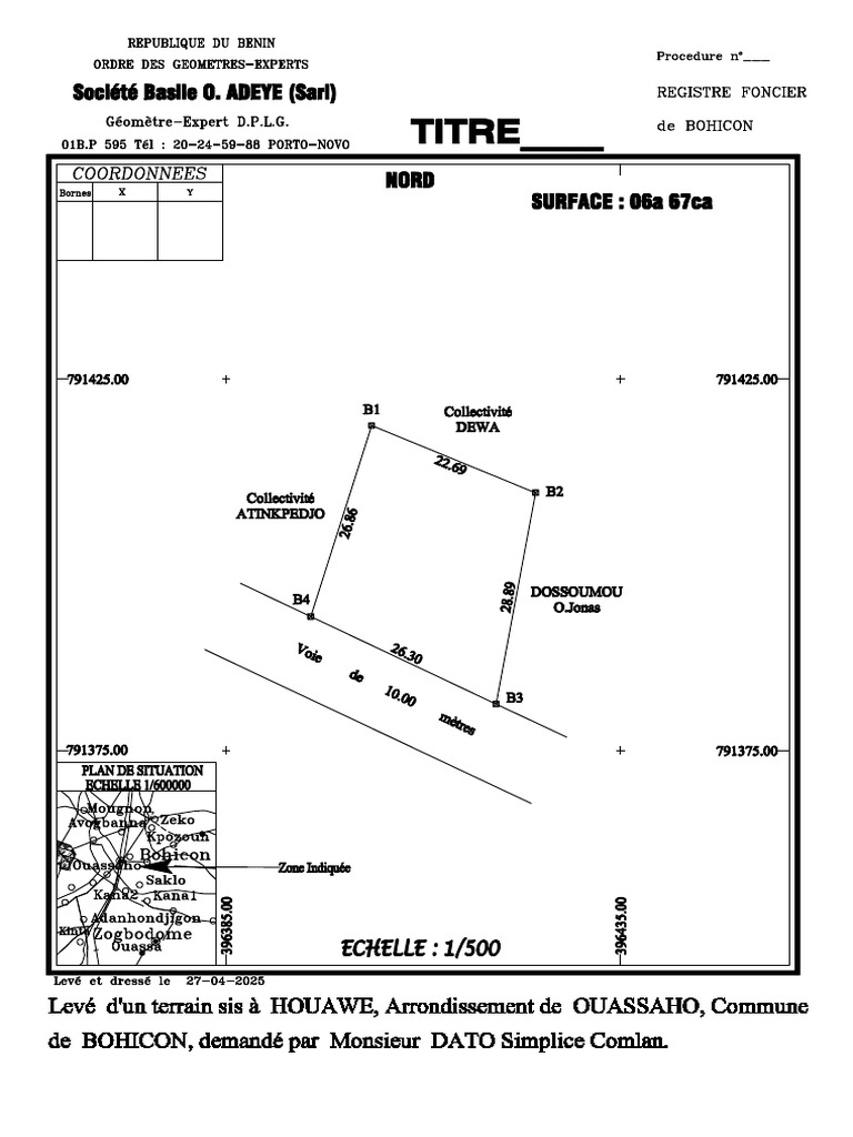 DATO Simplice Comlan-Model | PDF