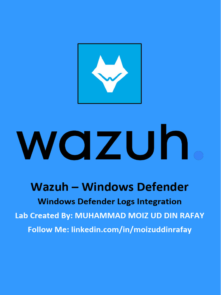 Wazuh Integration with Windows Defender | PDF | Malware | Antivirus ...