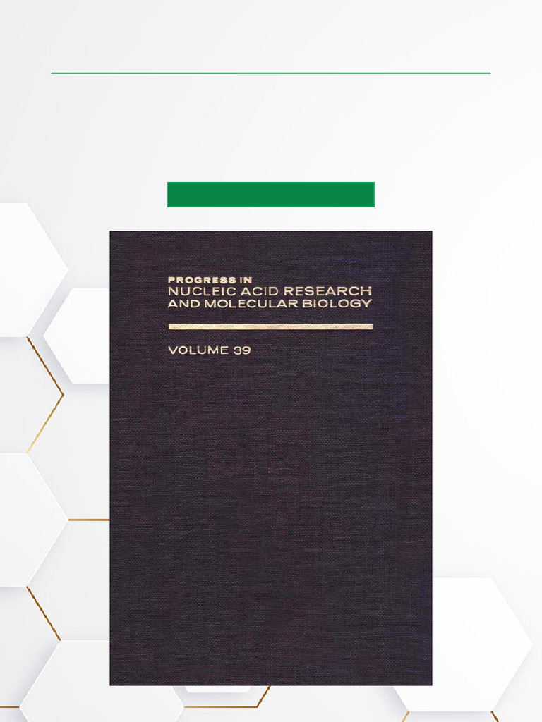 PROG NUCLEIC ACID RES&MOLECULAR BIO V39 Research PDF Download | PDF ...