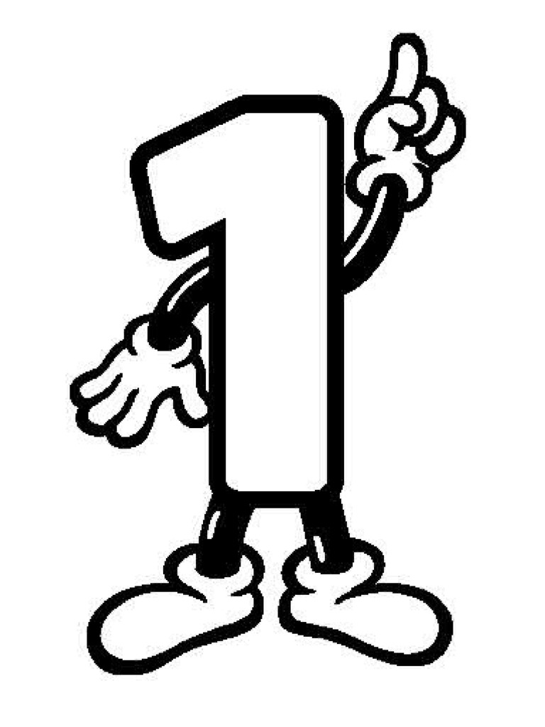 Numeros para colorear pdf