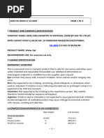 Safety Data Sheet for Cosmetic Products | PDF | Dangerous Goods | Toxicity