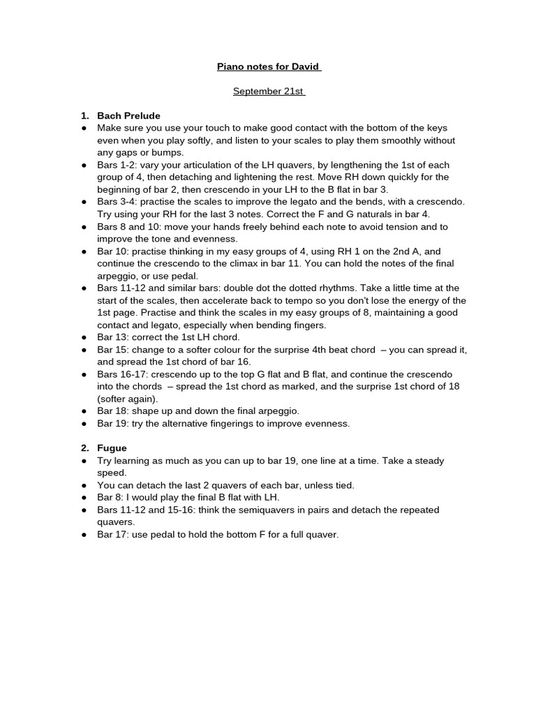 Piano Notes | PDF