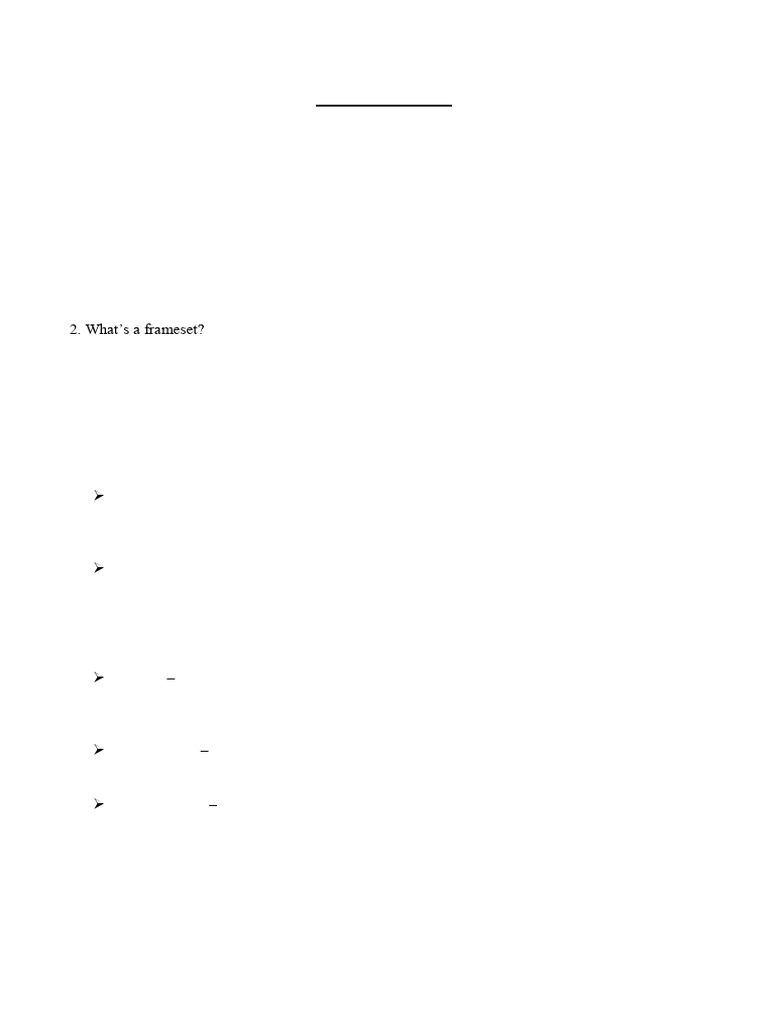 Understanding HTML Frames and Framesets | PDF | Html | Computing
