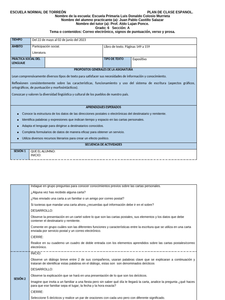 Planeaciones | PDF | Educación primaria | Medios de comunicación)