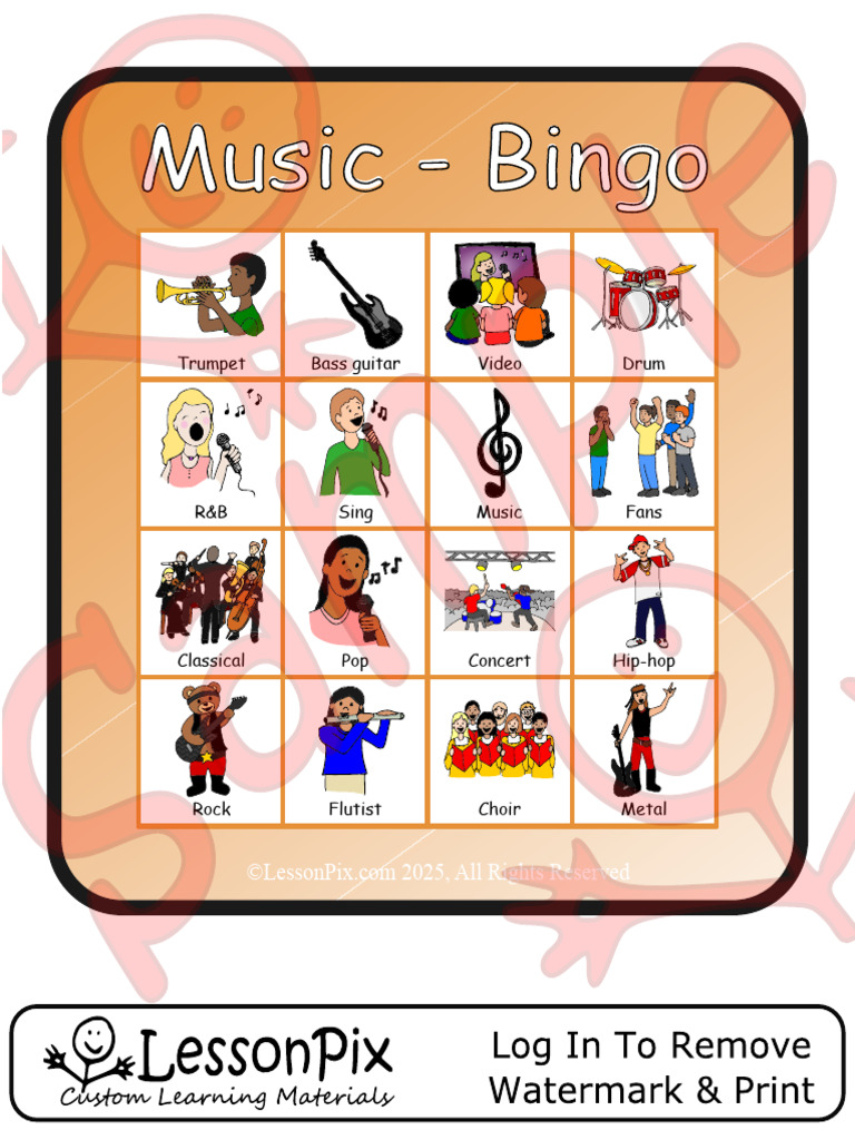 Music+-+Bingo-material_35261779 | PDF | Musical Instruments | Classical ...