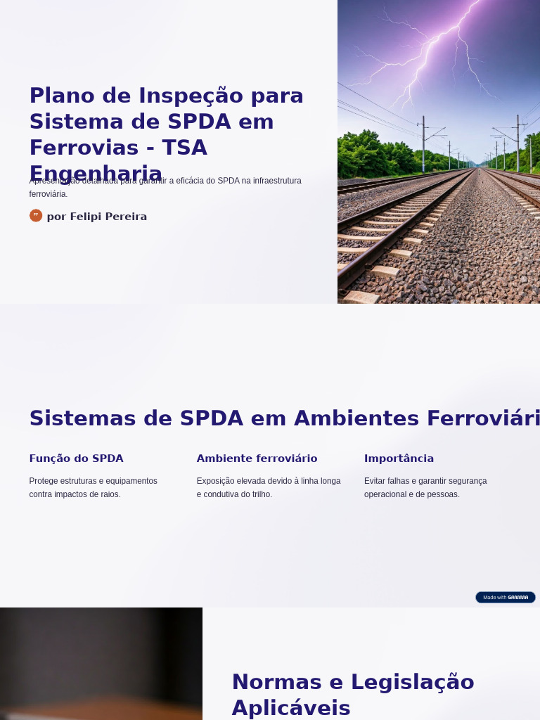 Inspeção de SPDA em Ferrovias: Guia Completo | PDF