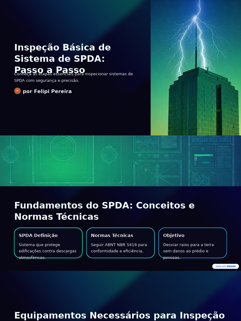 Inspeção de SPDA: Guia Completo e Seguro | PDF | Eletricidade