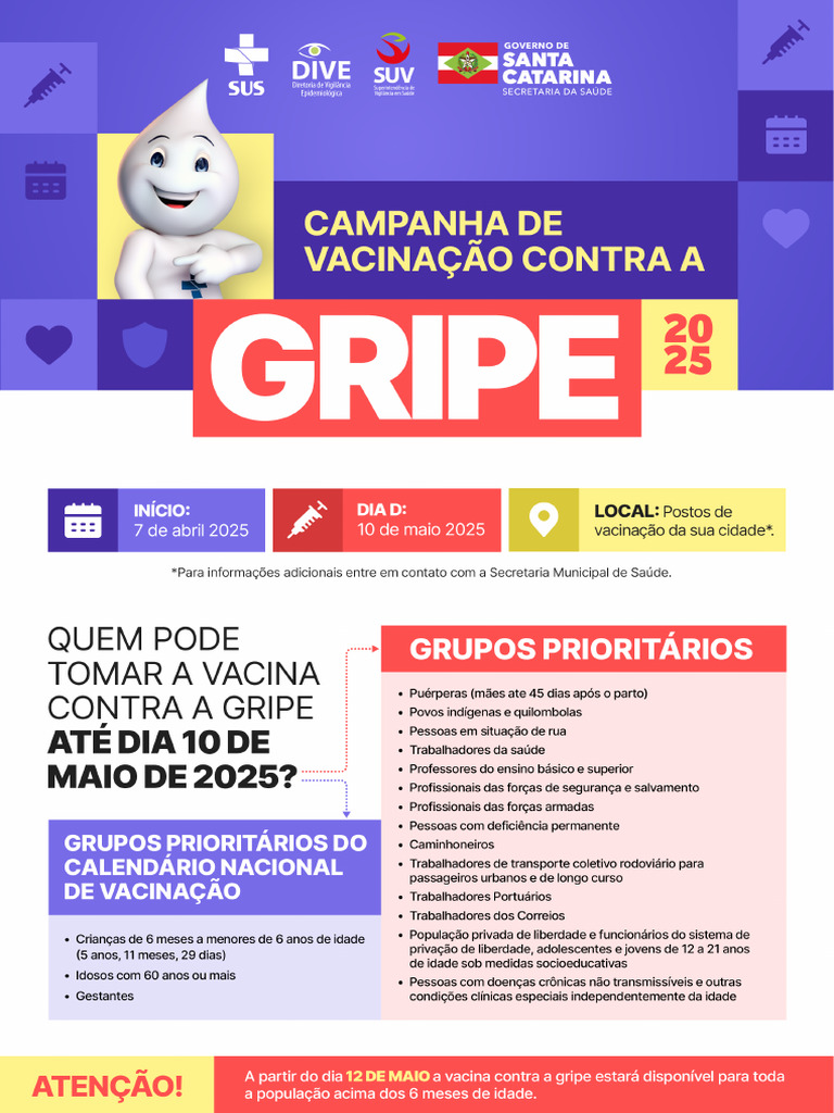 Cartaz Campanha Gripe 2025 - 250410 - 160507 | PDF