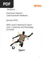 BTEC First Award Sport Unit1 SAM Onscreen Assessment | PDF | Knowledge
