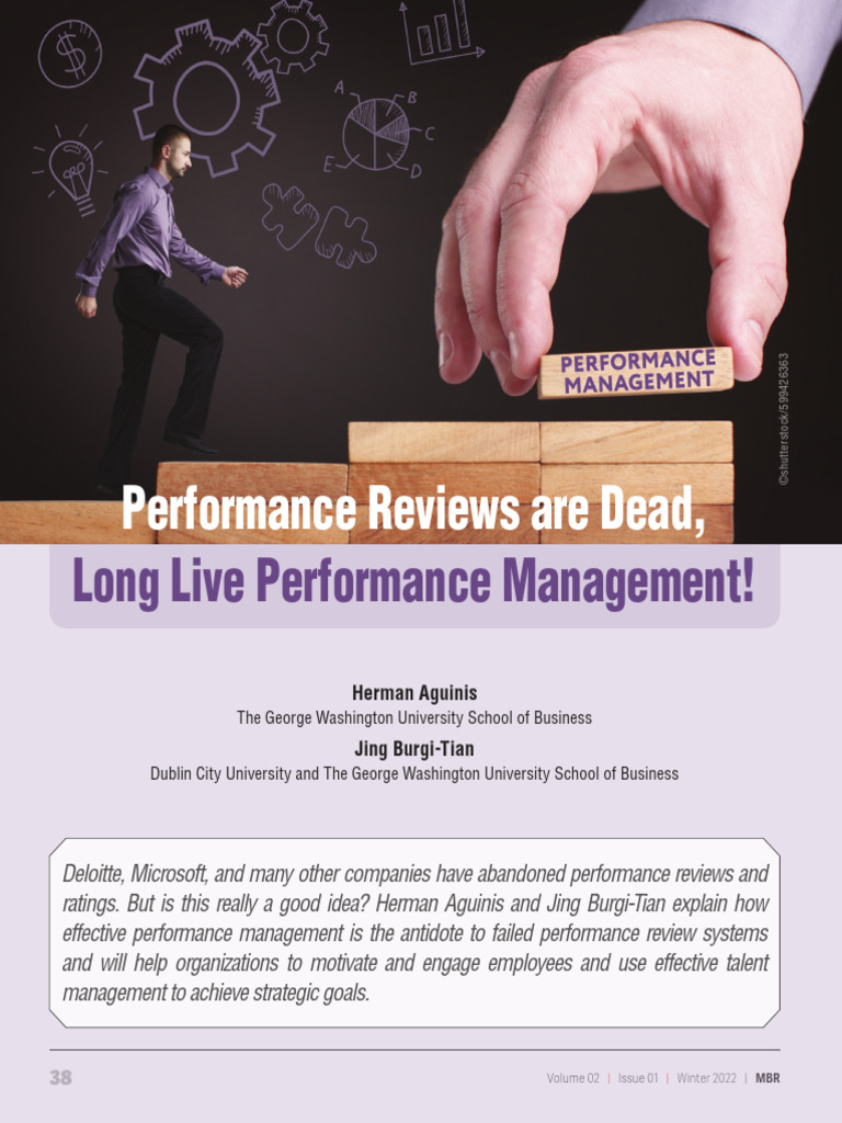 Rethinking Performance Management PDF Employment Business
