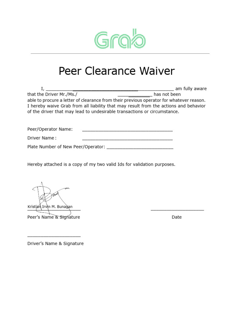 Waiver | PDF