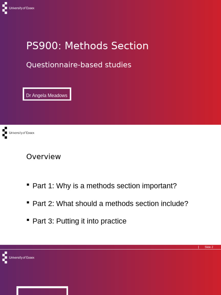 WK 34 - Writing Your Methods Section | PDF | Cronbach's Alpha | Survey ...