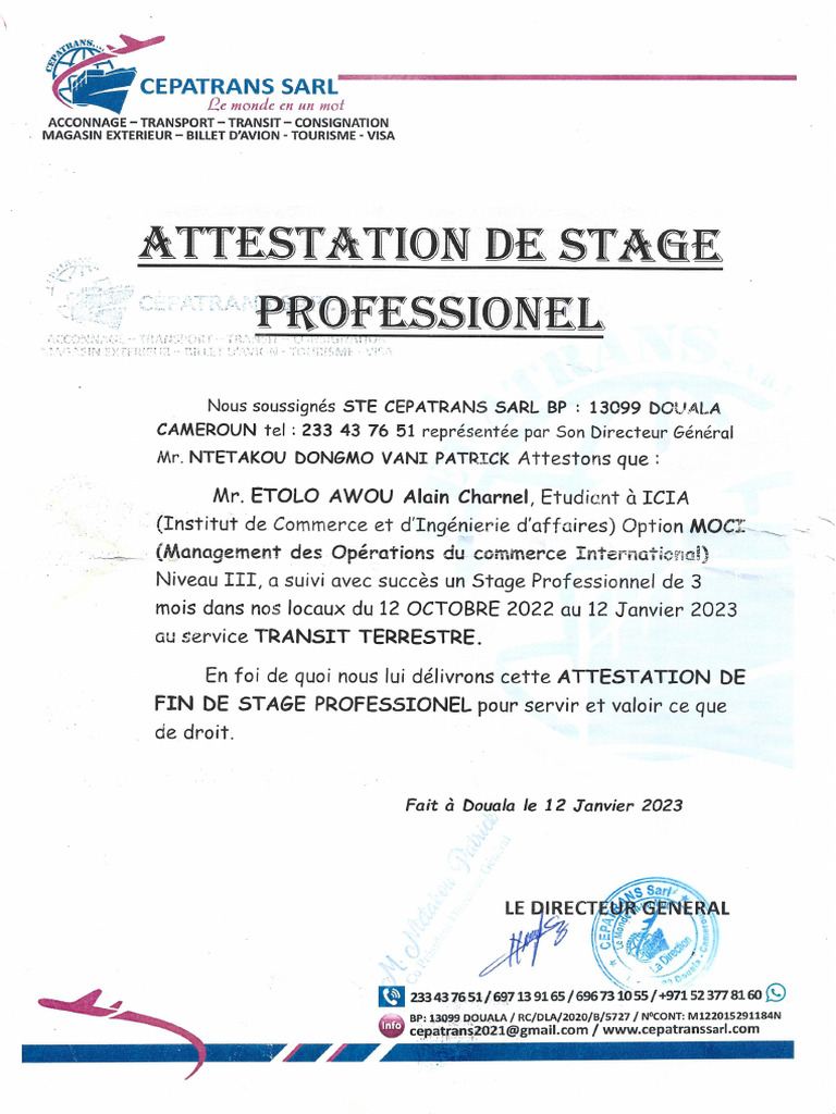 Attestation | PDF