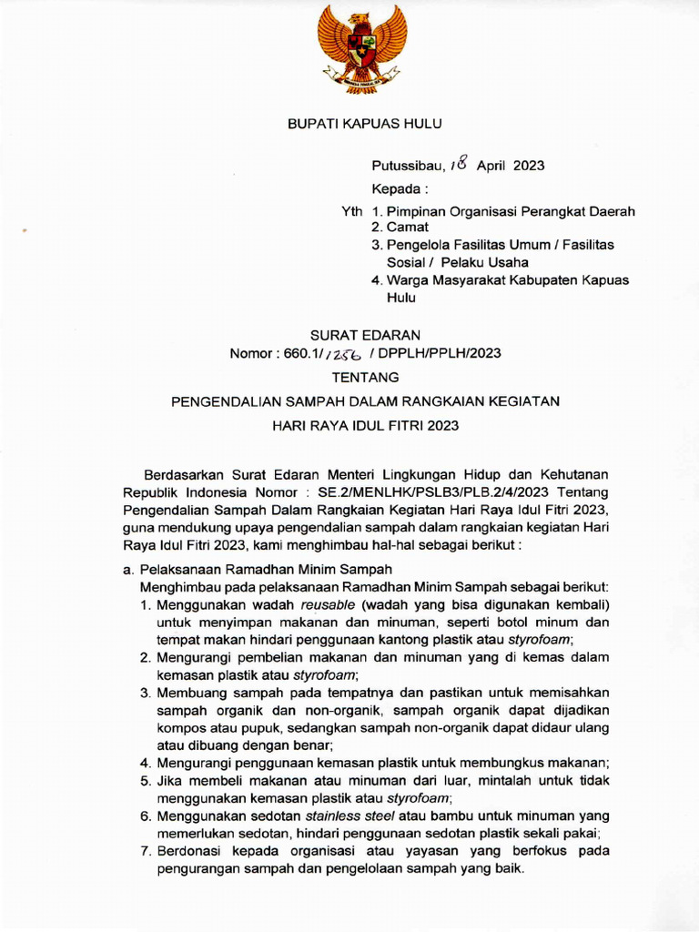 Surat Edaran# | PDF