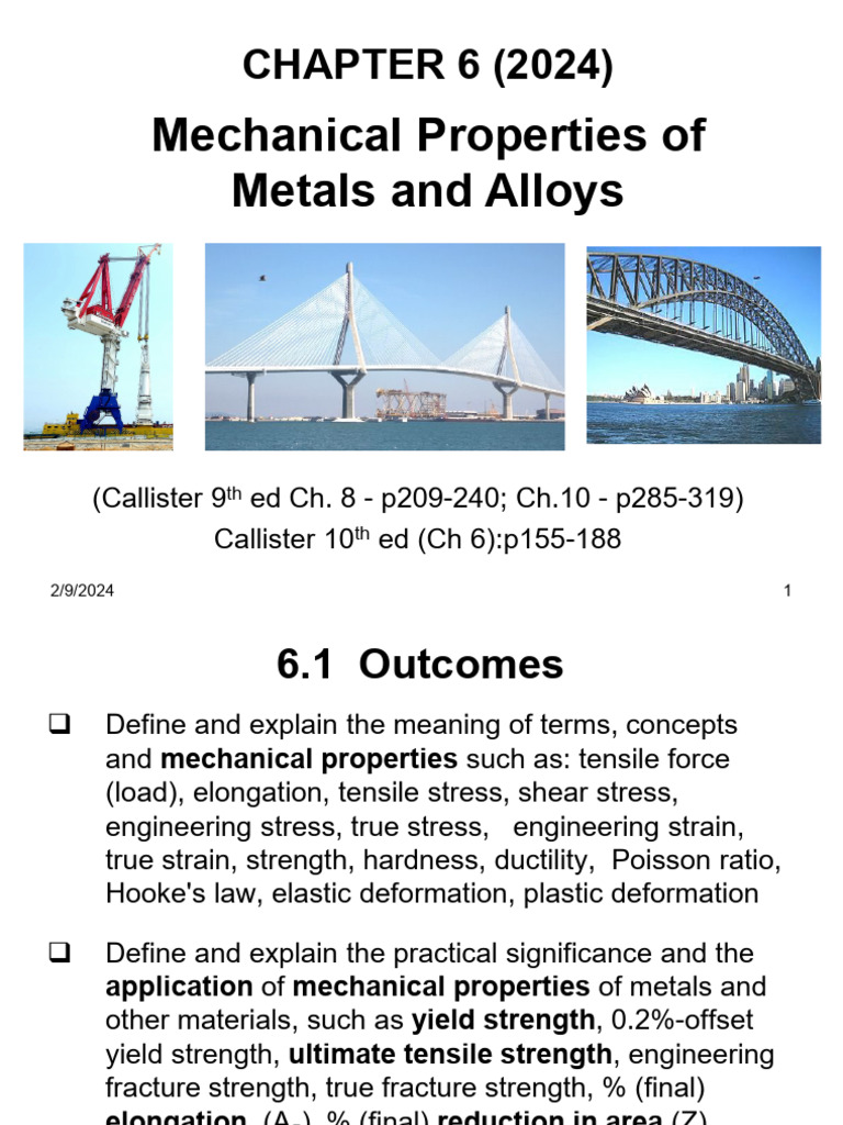 Mechanical Properties of Metals Explained | PDF | Deformation ...