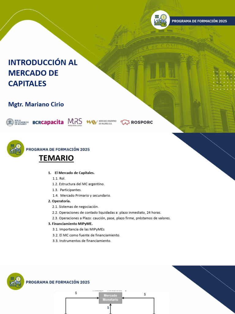 Clase 5 - Introduccion Al Mercado de Capitales | PDF | Bolsa | Inversiones