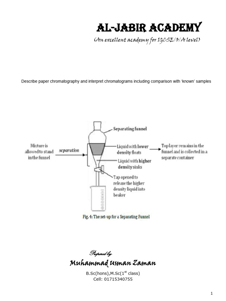 1.2 Methods of Purification and Analysis | PDF | Distillation ...