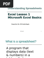 Spreadsheet Application Essentials | PDF | Spreadsheet | Formula