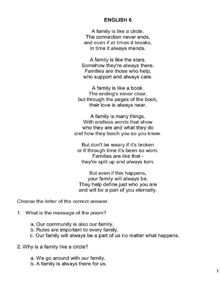 Passive - Poem - Direction | PDF