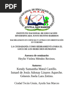 La Ciudadanía Como Herramienta para El Goce de Los Derechos Humanos ...