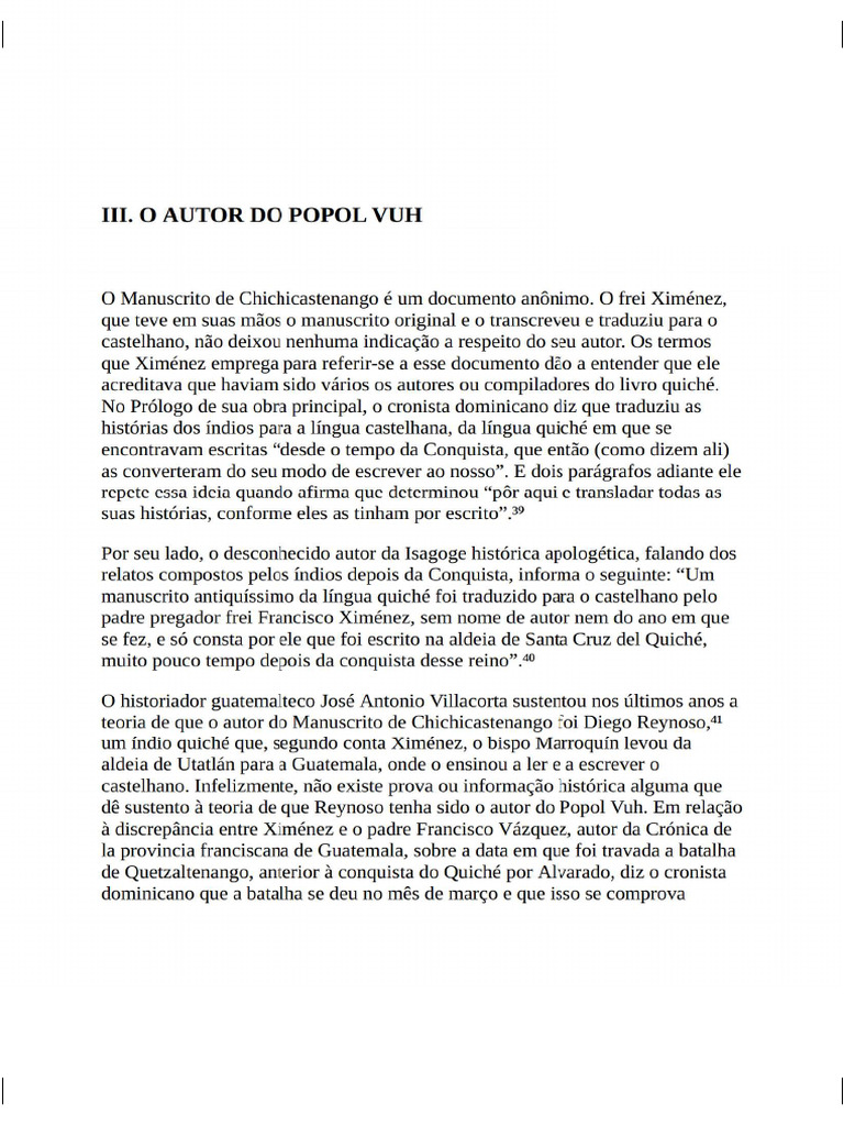 Popul Vuh - Cápitulo 3 | PDF