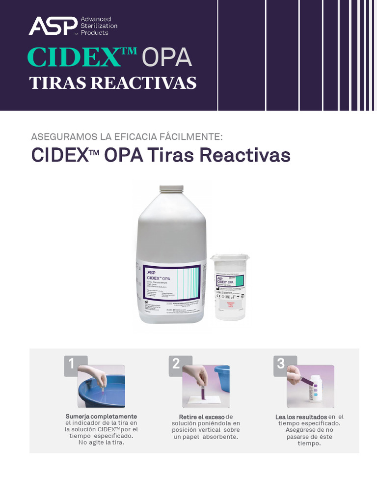 000206-211104MX Brochure Tiras Reactivas CIDEX OPA-MX | PDF