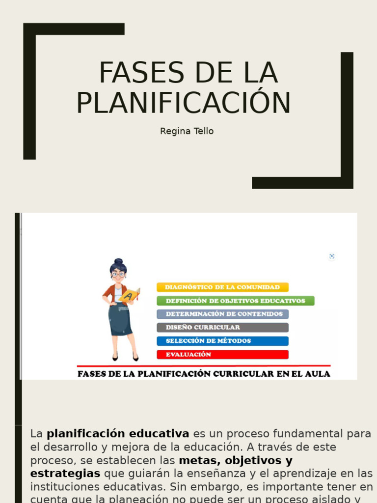 Semana 2 Fases de La Planificación | PDF | Enseñando | Aprendizaje