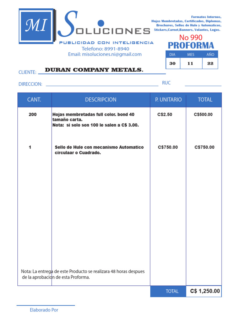 ID Proforma | PDF