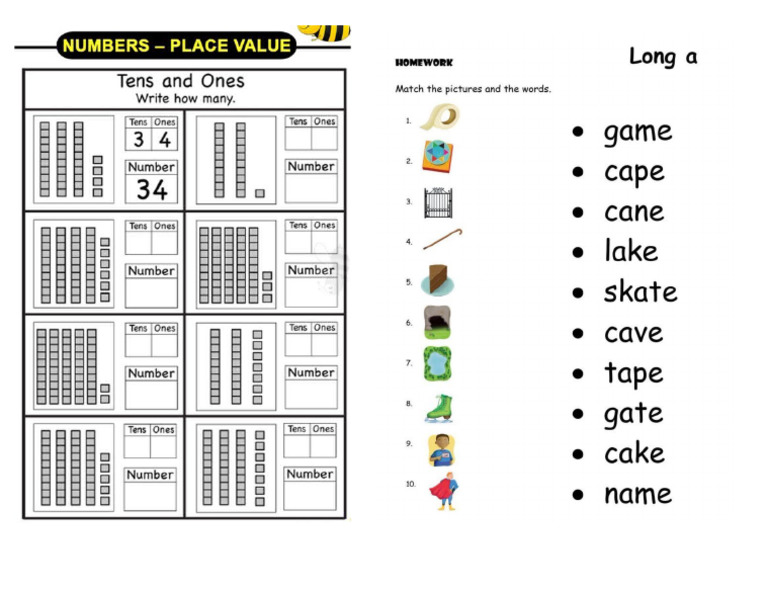 Math and Phonics WS | PDF