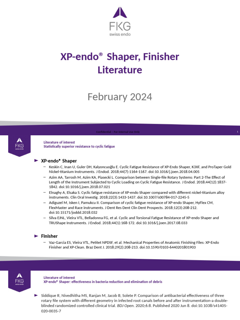 FKG Literature XP-Endo and Finisher 202402 | PDF | Dentistry Branches