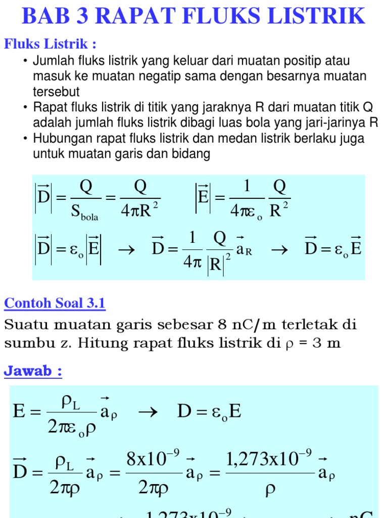 Download Contoh Soal Kerapatan Fluks Listrik Terlengkap Dikdasmen