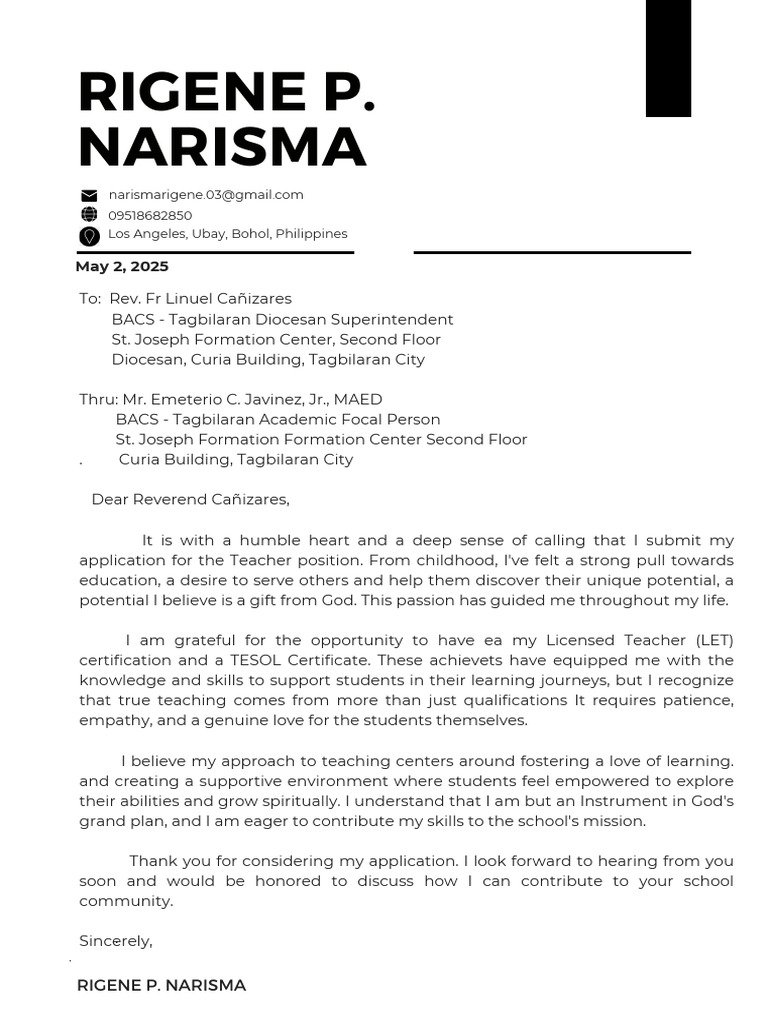 Black Minimalist Software Engineer Cover Letter - 20250502 - 073755 ...